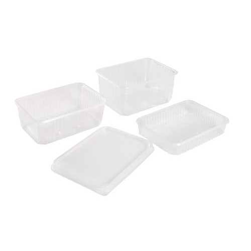 PP Uni Schale 180x133x35mm 500g transparent (PACK=50 STÜCK) Produktbild Additional View 2 L
