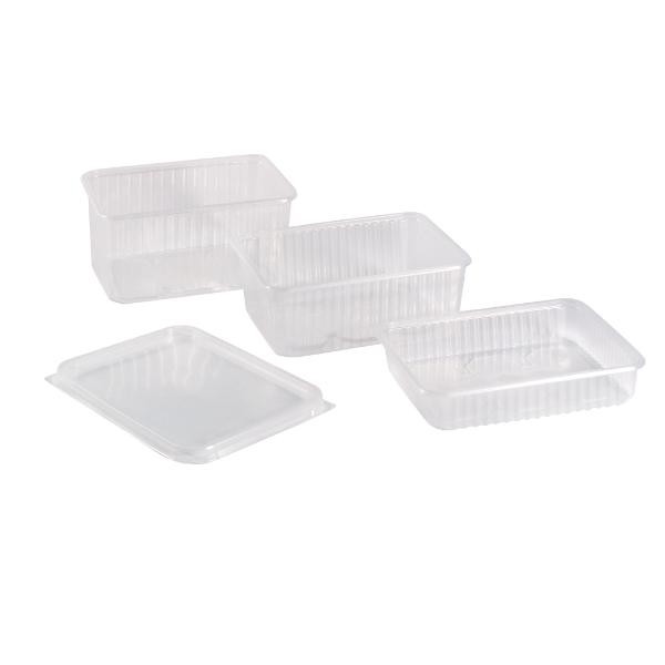 PP Uni Schale 180x133x35mm 500g transparent (PACK=50 STÜCK) Produktbild Additional View 1 XL