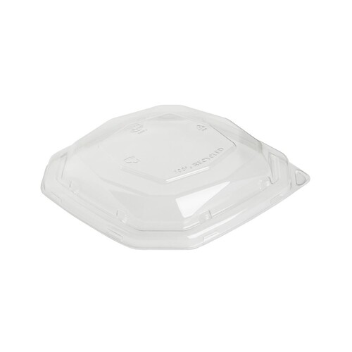 rPET Deckel für Octabagasse Schale 650/900ml / 188141 / quadratisch / 191x191x35mm / transparent / Duni 192515 (PACK=50 STÜCK) Produktbild Front View L