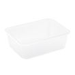 PP Uni Schale 180x133x66mm 1000g transparent (PACK=50 STÜCK) Produktbild