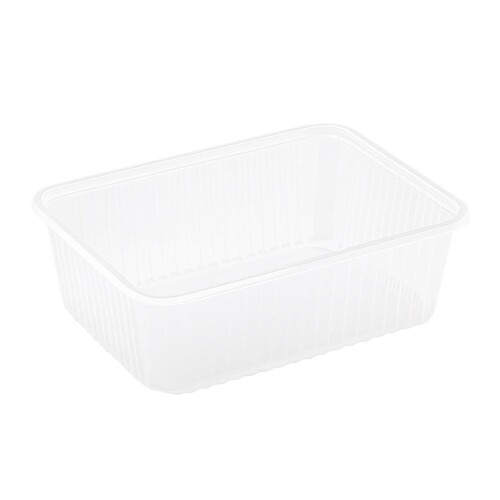 PP Uni Schale 180x133x66mm 1000g transparent (PACK=50 STÜCK) Produktbild Front View L