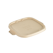 Bagasse Deckel für Cube Bowls Schale 900+1200ml / 196817+196819 / eckig / 219x185x11mm / nature / Duni 205676 (PACK=40 STÜCK) Produktbild