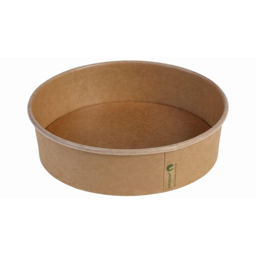 Salatschale rund 900ml Ø185x49mm / braun / PLA-beschichtet (KTN=180 STÜCK) Produktbild Front View L