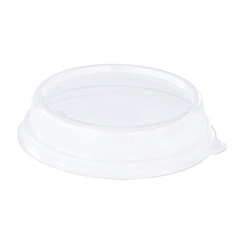 rPET Deckel für Bagasse Salatschalen 600ml Ø170 x 35mm / transparent / Duni 188060 (PACK=40 STÜCK) Produktbild Front View L