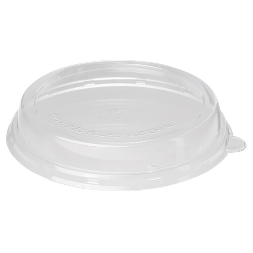 rPET Deckel für Bagasse Salatschalen ecoecho rund 800-1200ml Ø212mm / hoch / transparent / Duni 188061 (PACK=40 STÜCK) Produktbild Front View L