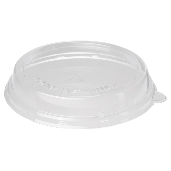 rPET Deckel für Bagasse Salatschalen ecoecho rund 800-1200ml Ø212mm / hoch / transparent / Duni 188061 (PACK=40 STÜCK) Produktbild Front View XL