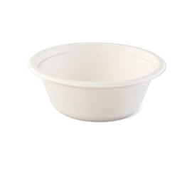 Bowl / Holzfaser / weiß / 350ml rund / Ø 130mm / 50mm 100% biologisch abbaubar 
und kompostierbar (PACK=50 STÜCK) Produktbild