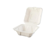 Hamburgerbox / Holzfaser / weiß XL 145x145x70mm 100% biologisch abbaubar 
und kompostierbar (PACK=50 STÜCK) Produktbild