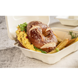 Hamburgerbox / Holzfaser / weiß XL 145x145x70mm 100% biologisch abbaubar 
und kompostierbar (PACK=50 STÜCK) Produktbild Additional View 3 S