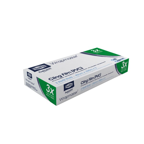 PVC Frischhaltefolie 45cmx300m Wrapmaster 31C46 (KTN=3 STÜCK) Produktbild