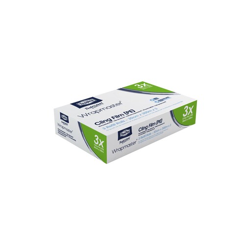 PE Frischhaltefolie 30cmx300m Wrapmaster 18C81 (KTN=3 ROLLEN) Produktbild