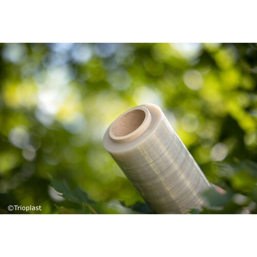 Handstretchfolie 75% recycelt transparent 45 cm x 300m / 17µ mindestens 51% PCR-Anteil Produktbild Additional View 2 L