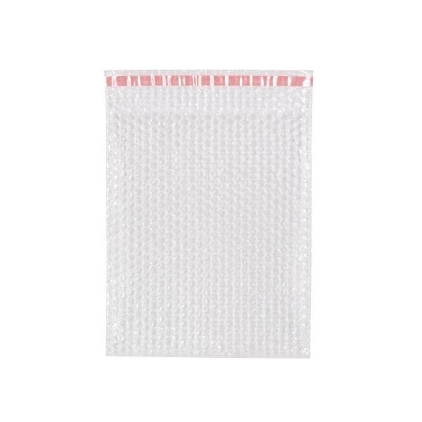 LDPE Luftpolsterbeutel transparent 250 x 300 + 50mm Klappe / 80µ / 3-lagig mit Selbstklebeverschluss (KTN=300 STÜCK) Produktbild Additional View 1 XL
