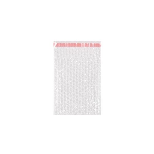 LDPE Luftpolsterbeutel transparent 150 x 250 + 50mm Klappe / 80µ / 3-lagig mit Selbstklebeverschluss (KTN=500 STÜCK) Produktbild Additional View 1 L