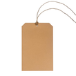 Anhängeetiketten chamois 115 x 175mm / Manilakarton (200g) mit Öse (4mm) (KTN=1000 STÜCK) Produktbild