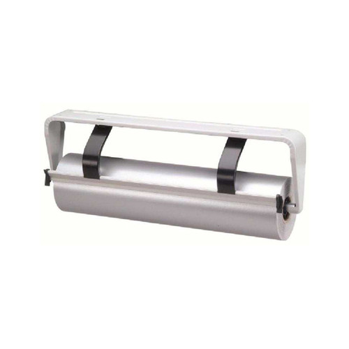 Untertischabroller hellgrau für Papier-/Folienrolle / 75cm gezahnte Schiene / Standard Produktbild Front View L