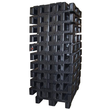 HDPE Reinraumpalette schwarz 80 x 120 x 16,3cm / mit Sicherungsrand aus Regenerat Produktbild Additional View 4 S