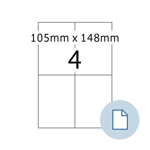 Etiketten Inkjet+Laser+Kopier 210x74,25 mm weiß Herma 8405 (PACK=2000 STÜCK) Produktbild Front View L