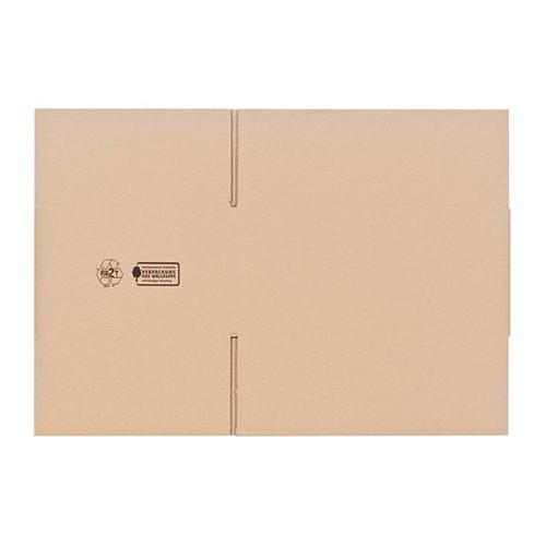 Wellpappe Faltkarton braun 305 x 220 x 130mm / 1.20C / FEFCO 0201 Produktbild Additional View 1 L