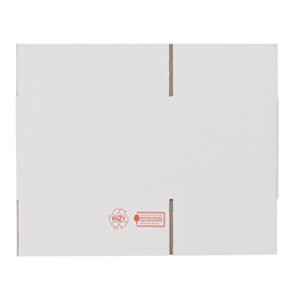 Wellpappe Faltkarton weiß 307 x 215 x 198mm / 1.30C / FEFCO 0201 Produktbild