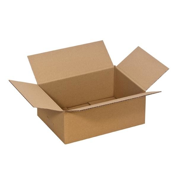 Wellpappe Faltkarton braun 305 x 215 x 120mm / 1.31B / FEFCO 0201 MIT DRUCK: "8910143" Produktbild