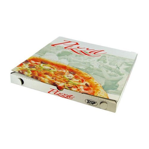 Pizzakarton / Modell C / Pizzastyle / 30x30x3cm (PACK=200 STÜCK) Produktbild Additional View 2 L