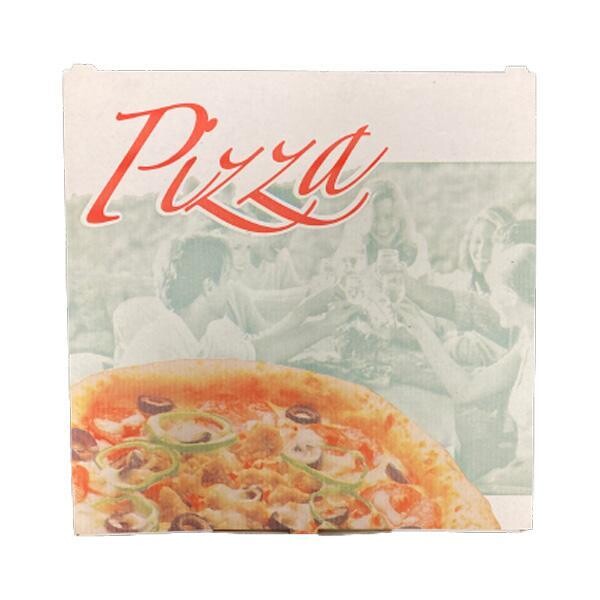 Pizzakarton / Modell C / Pizzastyle / 24x24x3cm (PACK=200 STÜCK) Produktbild