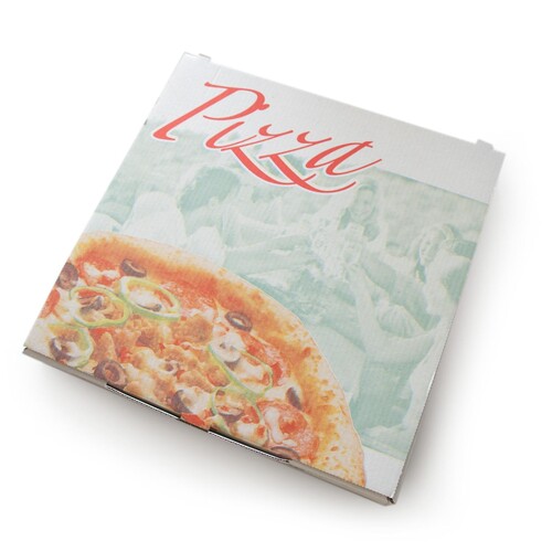Pizzakarton / Modell C / Pizzastyle / 24x24x3cm (PACK=200 STÜCK) Produktbild Additional View 4 L