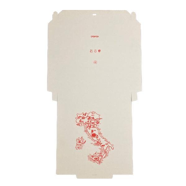 Pizzakarton Neutraldruck Modell Taglio Kraft 40x40x3cm weiß (PACK=100 STÜCK) Produktbild Additional View 2 XL