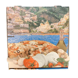 Pizzakarton / Modell NYC / Positano / 36x36x4cm (PACK=100 STÜCK) Produktbild