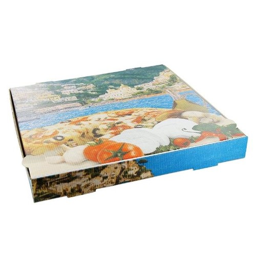 Pizzakarton / Modell NYC / Positano / 36x36x4cm (PACK=100 STÜCK) Produktbild Additional View 2 L