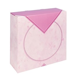 Tortenkarton Neutraldruck 1-teilig 32x32x11cm pink (PACK=50 STÜCK) Produktbild
