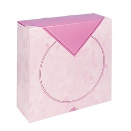 Tortenkarton Neutraldruck 1-teilig 34x34x11cm pink (PACK=50 STÜCK) Produktbild
