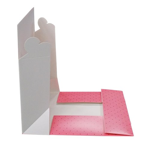 Tortenkarton Neutraldruck 1-teilig 32x32x11cm pink (PACK=50 STÜCK) Produktbild Additional View 1 L