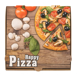 Pizzakarton / Modell NYC / Piccante / 28x28x4cm (PACK=100 STÜCK) Produktbild