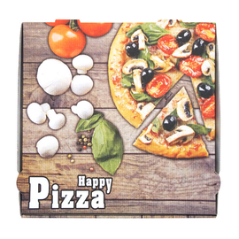 Pizzakarton / Modell NYC / Piccante / 28x28x4cm (PACK=100 STÜCK) Produktbild