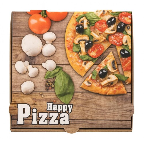 Pizzakarton / Modell NYC / Piccante / 31x31x4cm (PACK=100 STÜCK) Produktbild