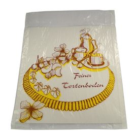 Pergamyn Tortenbodentasche 30x30cm / Neutraldruck Feiner Tortenboden (KTN=500 STÜCK) Produktbild