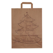 Papiertragetaschen Weihnachtsbaum 32x14x42cm / 80g / braun / mit Flachhenkel Produktbild