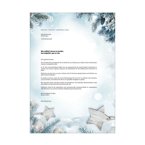 Weihnachts-Motiv-Papier A4 90g Christmas Forest Sigel DP284 (PACK=25 STÜCK) Produktbild Additional View 4 L