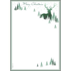 Weihnachts-Motiv-Papier A4 90g Christmas Forest Sigel DP284 (PACK=25 STÜCK) Produktbild