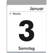 Tagesabreißkalender 2026 hoch 8x11cm 1Tag/1Seite weiß Zettler 305-0000 Produktbild Additional View 1 S