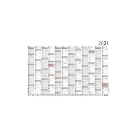 Plakatkalender 2023 A3 43x30,5cm 12Monate/1Seite grau/rot Karton Zettler 939-6111 Produktbild