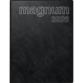 Buchkalender 2026 magnum A4 18,3x24cm 1Woche/2Seiten schwarz Rido Idé 70-27042 Produktbild