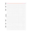 Blätter Karo für Organizer A5 148x210mm 80g weiß Chronoplan 50304 (PACK=50 BLATT) Produktbild Additional View 1 S