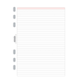 Blätter liniert für Organizer A5 148x210mm 80g weiß Chronoplan 50305 (PACK=50 BLATT) Produktbild Additional View 1 S
