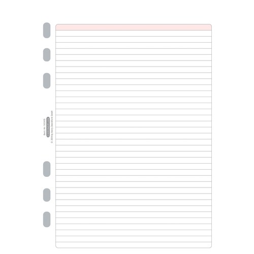 Blätter liniert für Organizer A5 148x210mm 80g weiß Chronoplan 50305 (PACK=50 BLATT) Produktbild Additional View 1 L