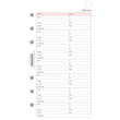 Adressblätter für Organizer Midi 96x172mm 80g Chronoplan 50332 (PACK=16 BLATT) Produktbild Additional View 1 S